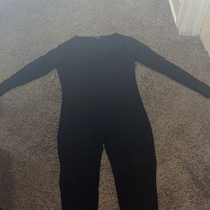 Fashion Nova Sleek Black Jumpsuit